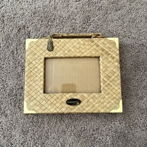 Elegant Woven Beige Picture Frame